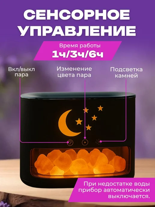 SALE24 Увлажнитель воздуха с гималайской солью, черный, фото 7