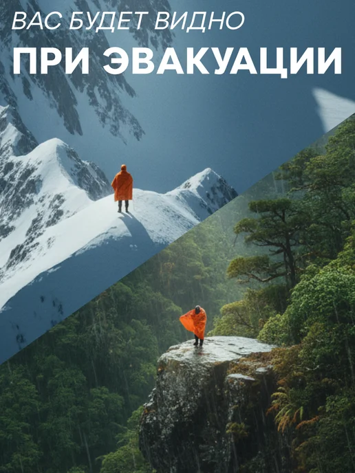 ТакДеялко Термоодеяло спасательное усиленное олива L, 3 шт, 1 шт, фото 2