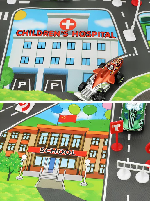 SEVILIA Детский коврик развивающий игровой для детей, голубой, фото 8