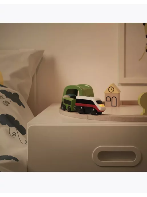 IKEA Поезд Лиллабу ИКЕА на батарейках, черный, фото 3