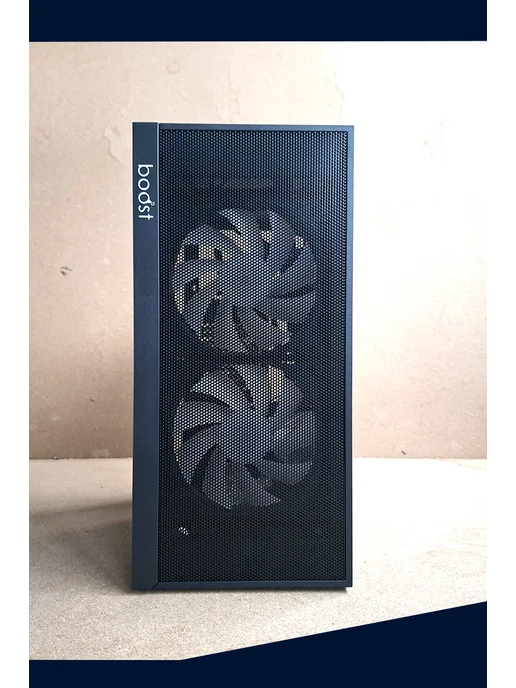 BomBoost Корпус для ПК micro ATX с 2 вентиляторами в комплекте, черный, фото 5