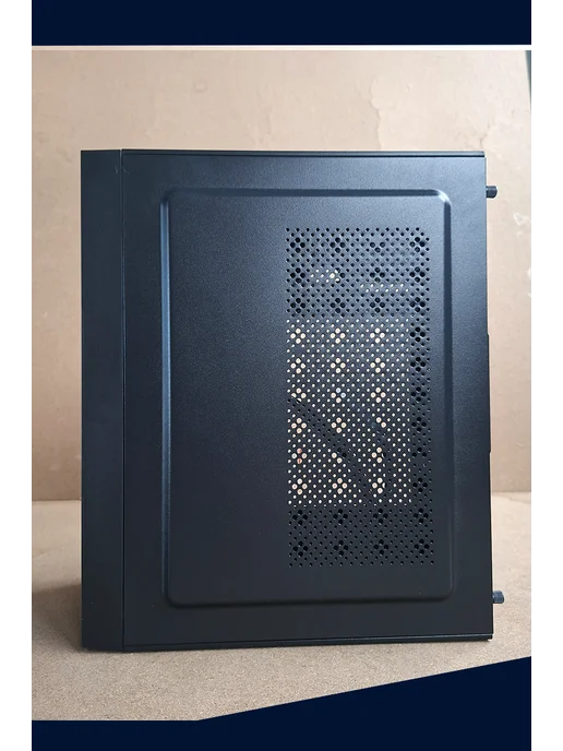 BomBoost Корпус для ПК micro ATX с 2 вентиляторами в комплекте, черный, фото 6