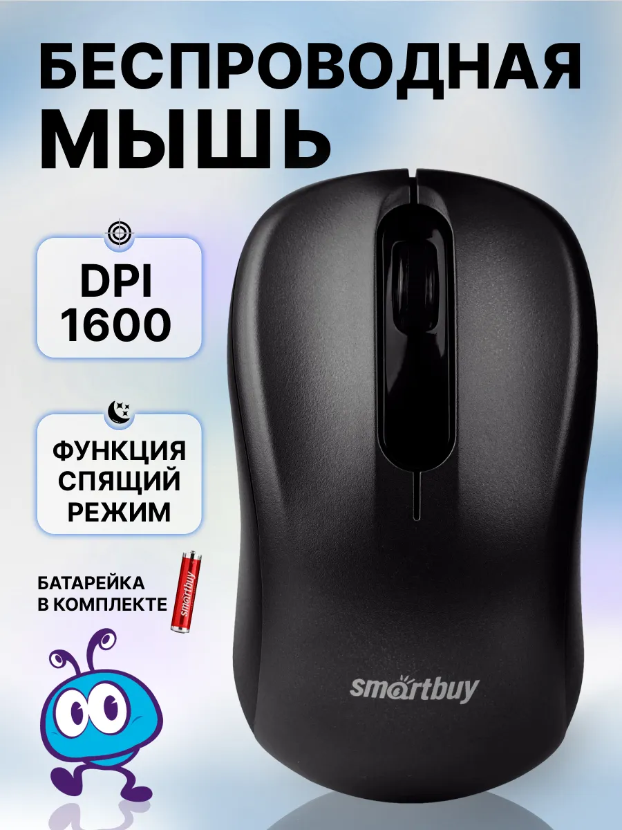 Мышка беспроводная для ноутбука и ПК