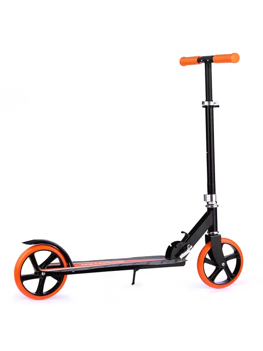 URAL TOYS Самокат городской двухколесный от 5 лет, черный, фото 7