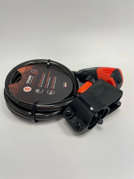 FUARO Замок велосипедный тросовый PL-BIKE-12100-KEY (12х1000), 12x1000, фото 7