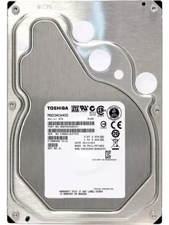 3.5" жесткий диск Toshiba Enterprise Capacity 4Tb MG03ACA400 Toshiba 212963366 купить за 7 032 ₽ в интернет-магазине Wildberries