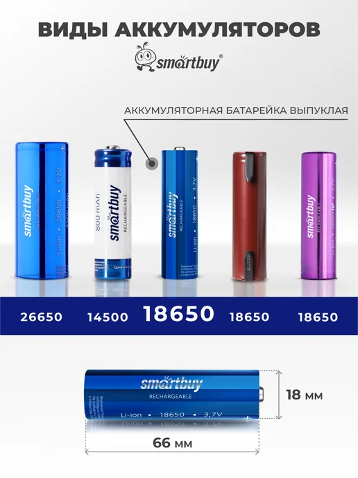 Аккумулятор 26650 Li-lon 4500мАh 3.7В 1 шт, 3000 мАч, 1 шт, фото 5