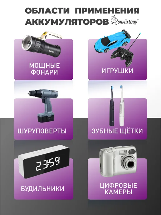 SmartBuy Аккумулятор 18650 3.7В 2000 мАч, 2 шт, 2000 мАч, 2 шт, фото 3