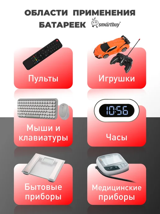 SmartBuy Батарейки пальчиковые АА LR6, алкалиновые, 24 шт, 24 шт, фото 3