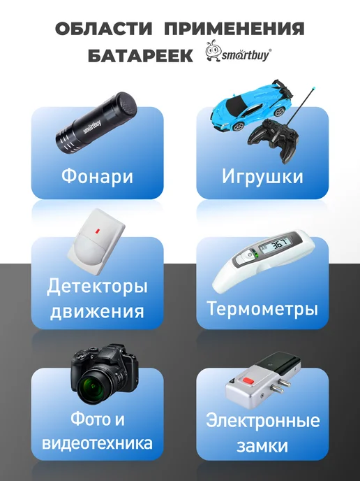 SmartBuy Батарейка CR123А литиевая, 3V, 1 шт, 1 шт, фото 3