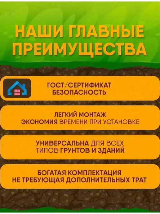GROUNTOK Заземление комплект из омедненной стали 3,5 метра 14мм, вариант, фото 7
