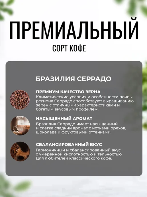 Lemnis Coffee Кофе в зернах Бразилия Серрадо, арабика 100%, омни, 250гр, 250 г, фото 2