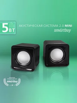 Колонки для компьютера MINI 5 Вт, черные Smartbuy 212980232 купить за 269 ₽ в интернет-магазине Wildberries