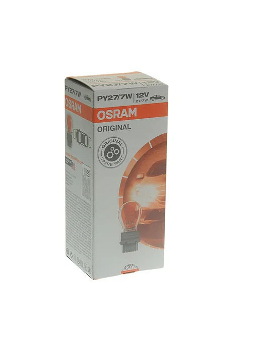 Osram Лампа 12V PY27 7W W2.5x16q желтая, 7 Вт, фото 2
