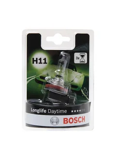 Лампа 12V H11 55W PGJ19-2 блистер (1шт.) Longlife Daytime BOSCH 213086638 купить за 884 ₽ в интернет-магазине Wildberries