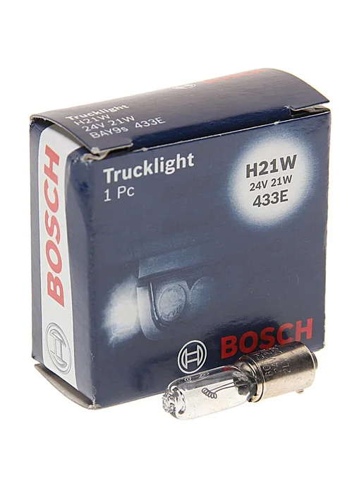 BOSCH Лампа 24V H21W BAY9s Trucklight, 21 Вт