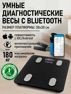 Умные диагностические весы для дома с Bluetooth, 30х30