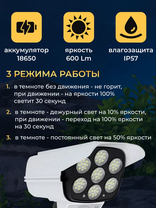 Светильник муляж камеры видеонаблюдения, вариант, фото 3