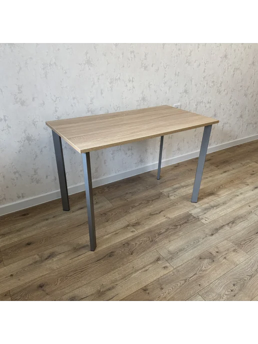 RostovStol Стол письменный Дуб Сонома 50*50 см. Ножки Серый хром, 110x70 см, фото 3