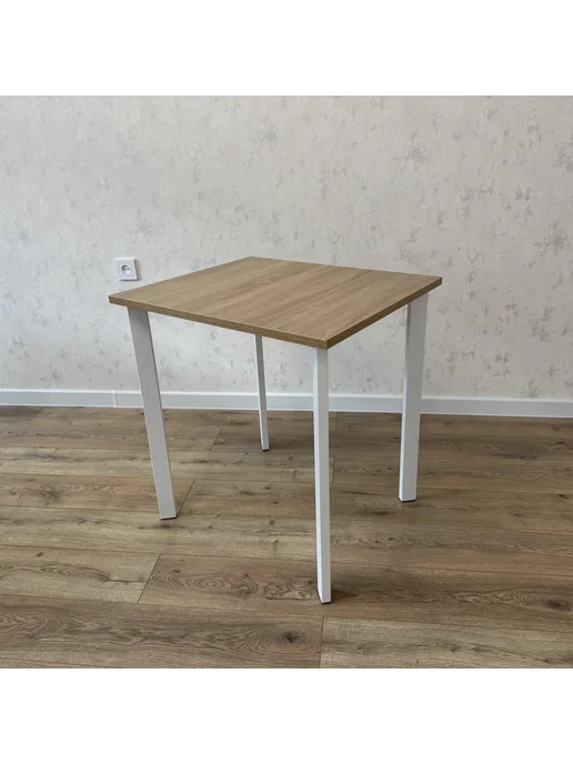RostovStol Стол письменный Дуб Сонома 50*50 см. Черные ножки, 80x60 см, фото 5