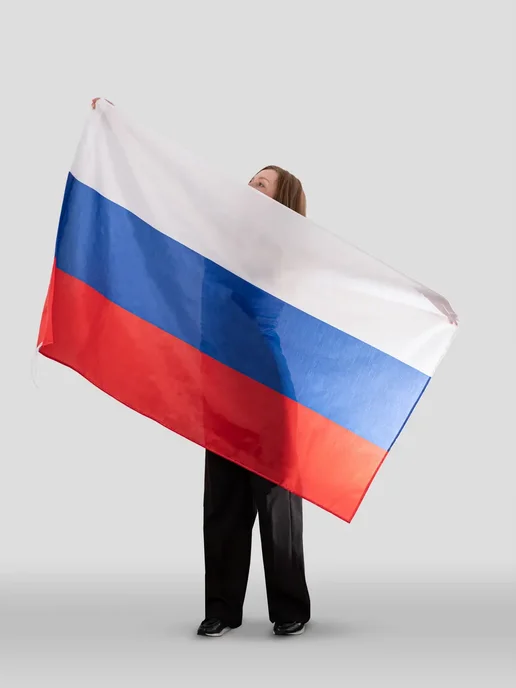 GLG_Flagship Большой уличный флаг России триколор на СВО ZOV 90*150 см, 90x150 см, фото 6