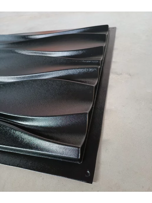 Нет бренда Пластиковая форма для 3D панели Волна Кувин 50х50см, 50x50 см, фото 4