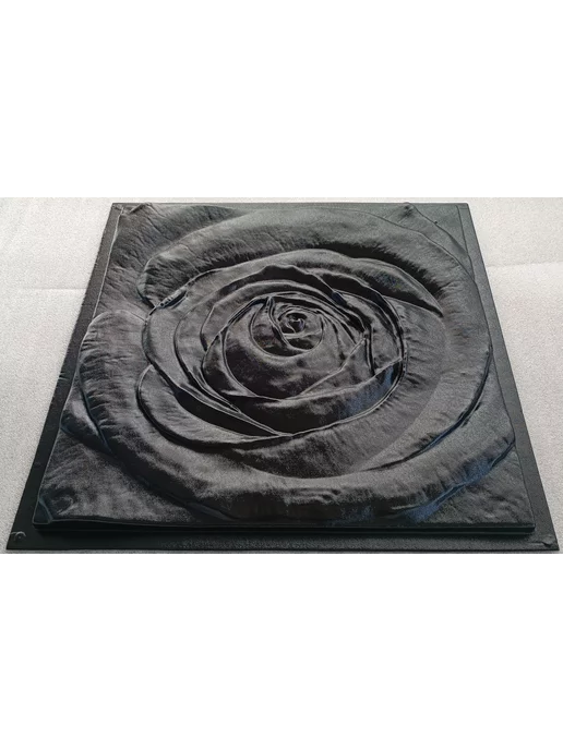 Нет бренда Пластиковая форма для 3D панели Роза 50х50см, 50x50 см, фото 3