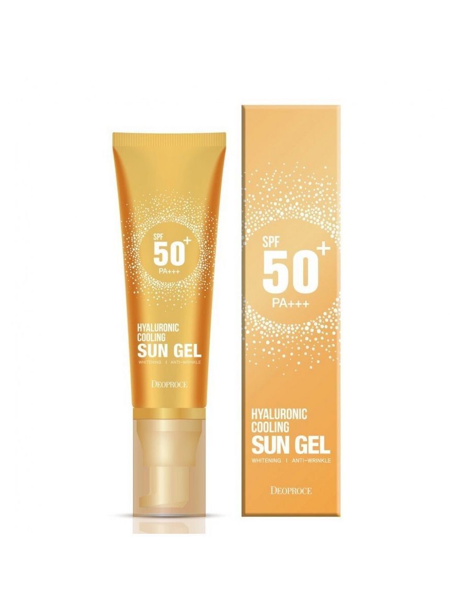 Солнцезащитный гель для лица отзывы. Deoproce Hyaluronic Cooling Sun Gel SPF 50. Deoproce Hyaluronic Cooling Sun Gel spf50+pa+++ освежающий солнцезащитный гель. Солнцезащитный крем Deoproce Sun Gel SPF 50. Корейский крем СПФ 50.