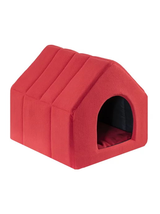 ZooMoDa Дом будка для собак и кошек желтый, красный, фото 2