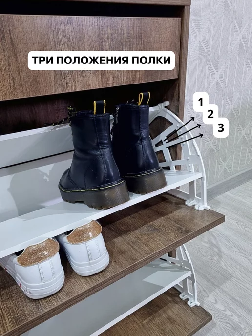 Puffsib Тумба в прихожую для обуви закрытая, серый, фото 5