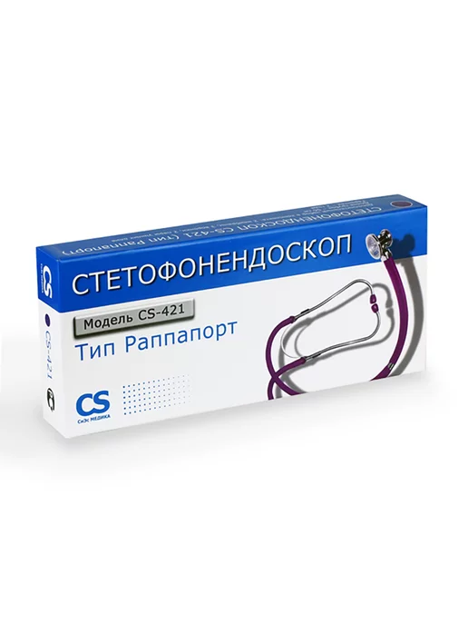 CS Medica Фонендоскоп медицинский Чёрный CS-421, фиолетовый, фото 3