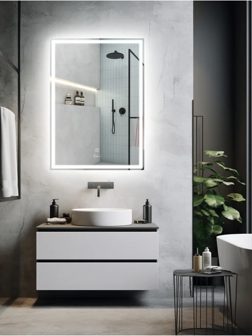 KVV GROUP Зеркало для ванной с подсветкой 60*80 Classico Quadrato, 60x80, фото 6