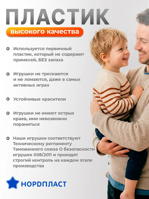 НОРДПЛАСТ Игрушка самолет детский военный + машинка танк, зеленый, фото 8