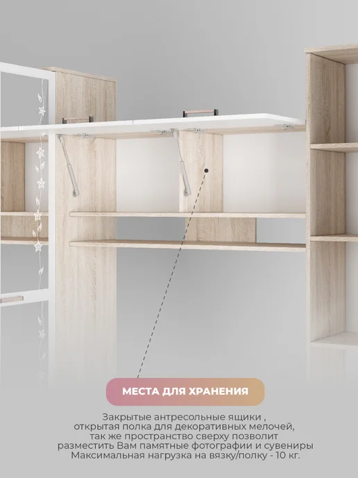 Семья Мебелони Стенка в гостиную модульная под ТВ Лукас, белый, фото 5