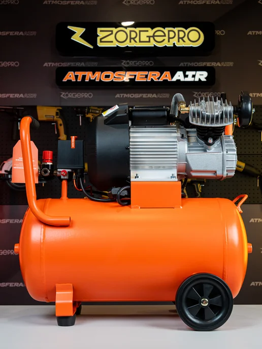 ATMOSFERAAIR Компрессор двухпоршневой воздушный КМ-440 50л, 50 л, фото 3