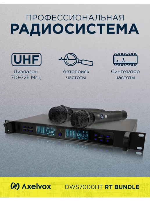 Axelvox Беспроводная микрофонная радиосистема AX-7000R (RTbundle), вариант