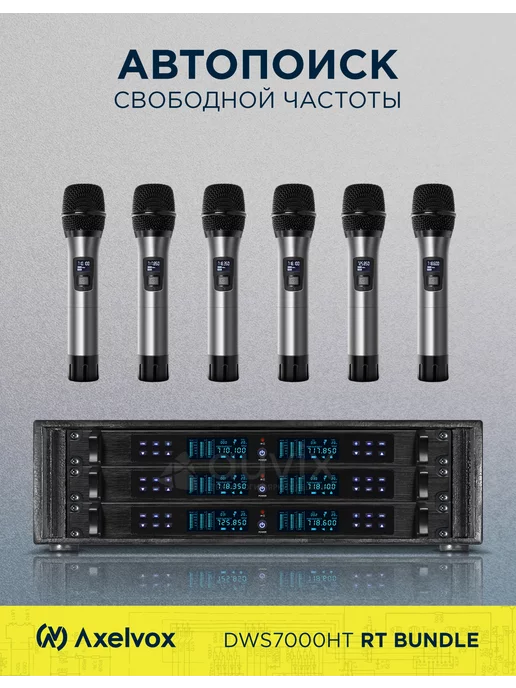 Axelvox Беспроводная микрофонная радиосистема AX-7000R (RTbundle), вариант, фото 4