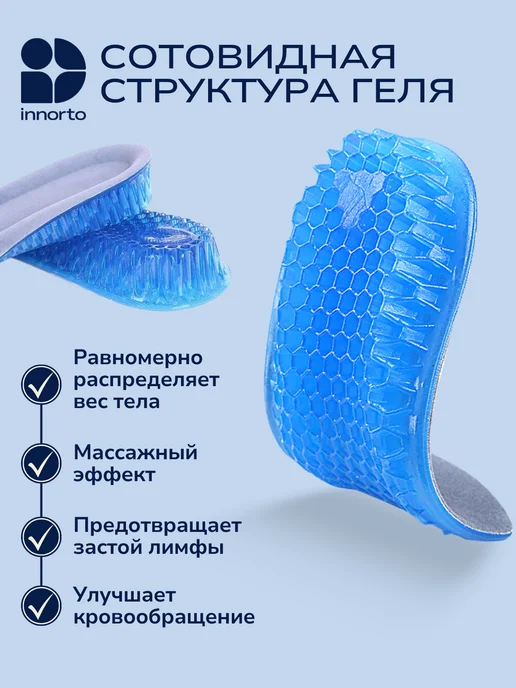 INNORTO Ортопедические полустельки для роста, голубой, фото 4