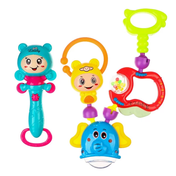 Набор погремушек "Собери меня", 5 шт, яркие цвета, Крошка Я