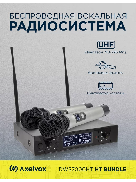 Axelvox Микрофонная радиосистема с DSP DWS7000HT (HT bundle), вариант