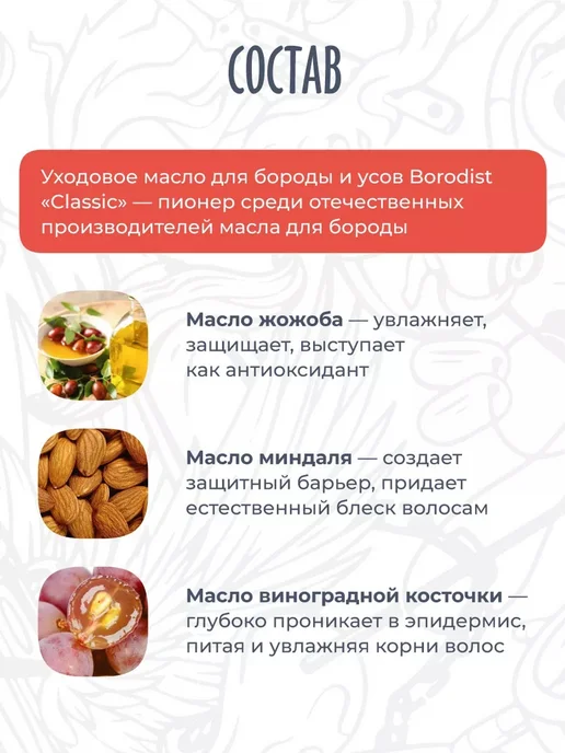 Borodist Подарочный набор для роста волос, вариант, фото 6
