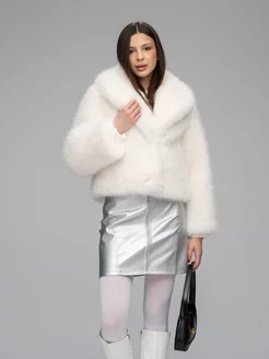 Шуба искусственная из песца короткая Victoria Furs 213568759 купить за 19 083 ₽ в интернет-магазине Wildberries