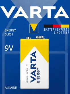 Батарейка Крона ENERGY 6LR61 9V (1 шт.) VARTA 213632695 купить за 269 ₽ в интернет-магазине Wildberries