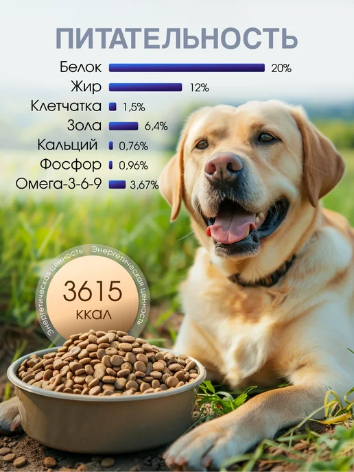 Сухой корм PFDesheli Морской для собак, рыба, 2,05 кг, фото 6