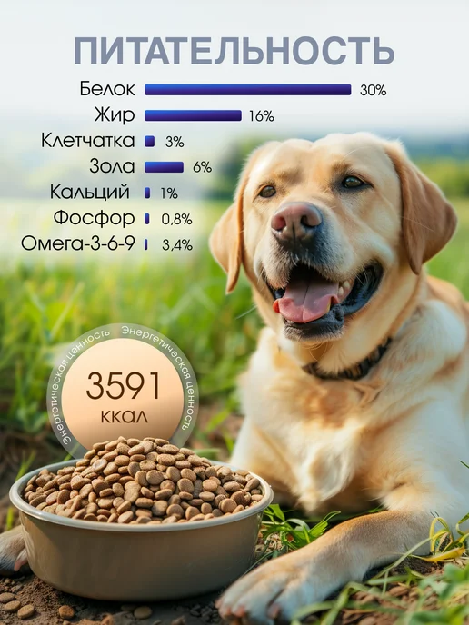 Сухой корм PFDesheli для собак, рыба, телятина, 10,05 кг, фото 6