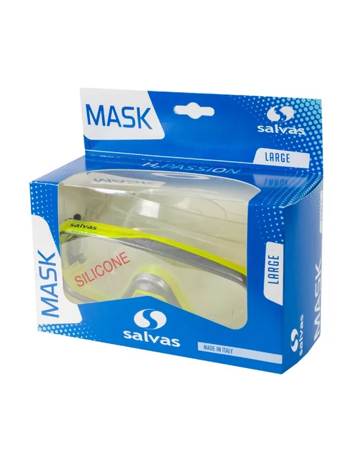 SALVAS Маска для плавания Geo Sr Mask, CA175S1GYSTH, желтый, фото 2