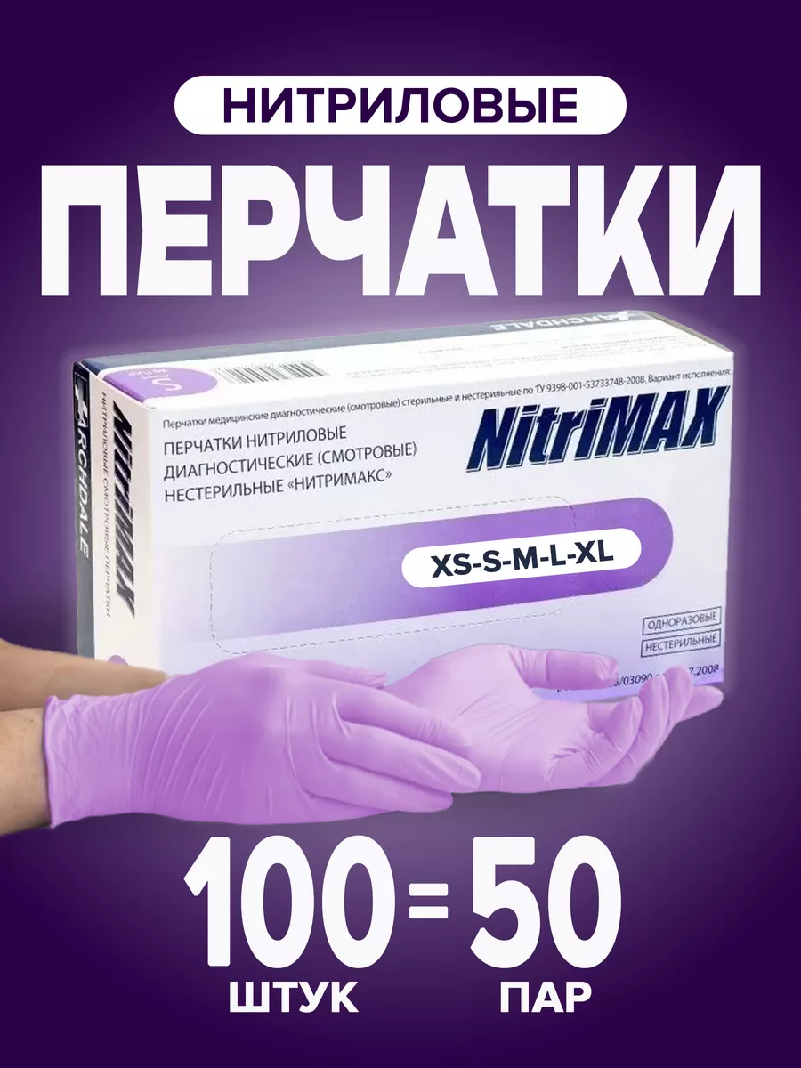 Нитриловые перчатки...