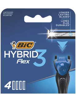 Сменные кассеты для бритвы бик Flex 3 Hybrid BIC 213723548 купить за 408 ₽ в интернет-магазине Wildberries