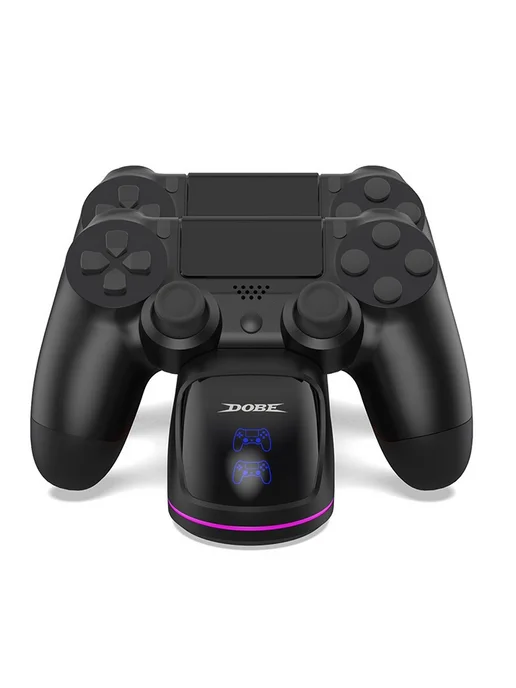 DOBE Зарядная станция для геймпадов PS4 DualShock, RGB, черный, фото 2