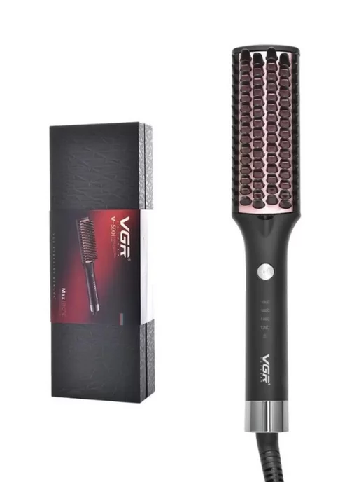 babyliss Профессиональная электрическая расческа утюжок V590, черный